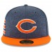 Men's Chicago Bears New Era Navy/Orange 2018 NFL Sideline Home Official 59FIFTY Fitted Hat 3058365